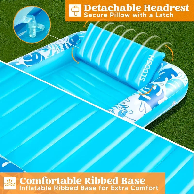 4 in 1 Suntan Tub Raft Floatie Inflatable Tanning Pool