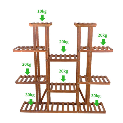 Wooden Plant Shelf Flower Pot Stand Versatile