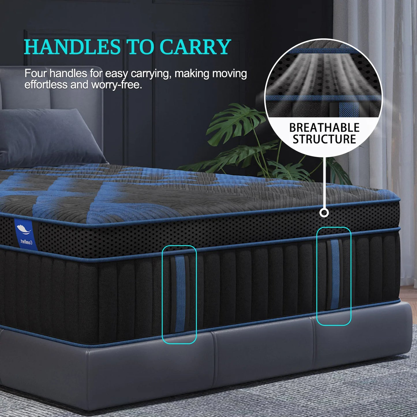 12" Gel Memory Foam Hybrid Pocket Spring Mattress