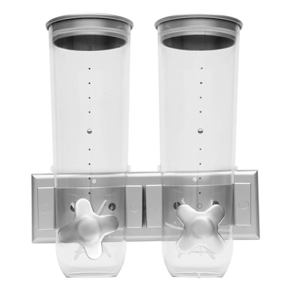 Wall Mount Dual-Bucket Food Storage Containers
