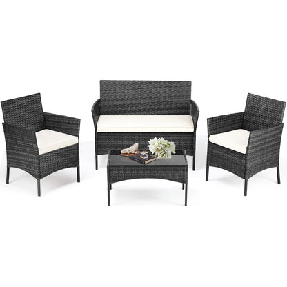 4 Piece Outdoor Patio Furniture Set