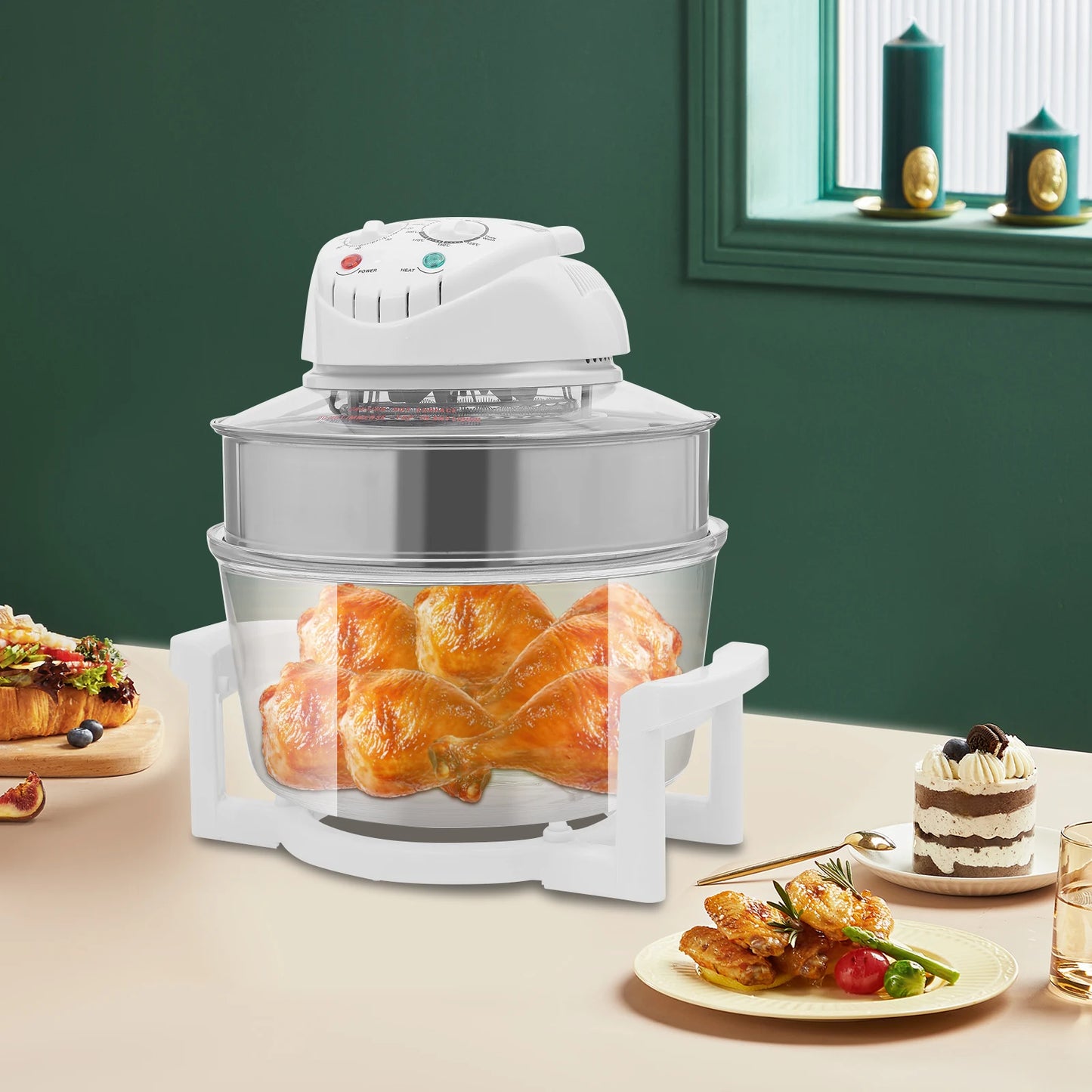 110V 17.96Qt Visual Air Fryer 1200-1400W
