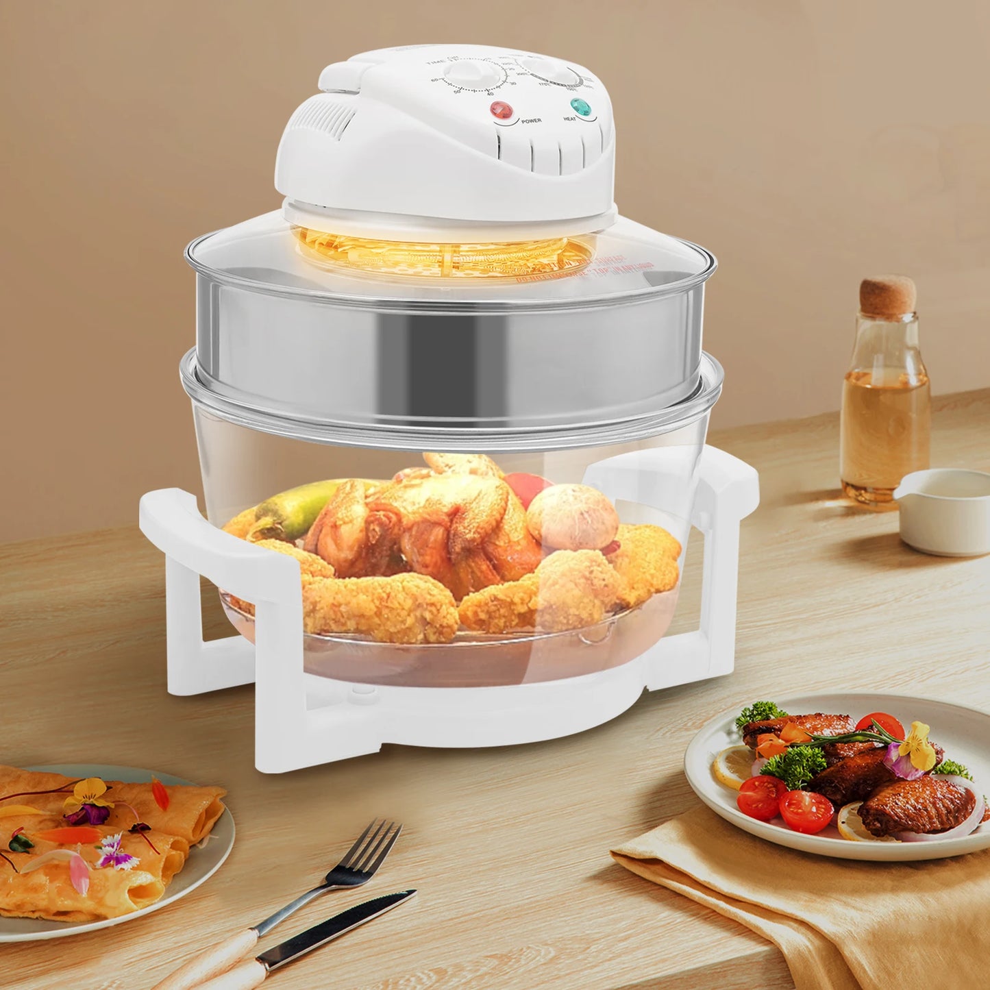 110V 17.96Qt Visual Air Fryer 1200-1400W