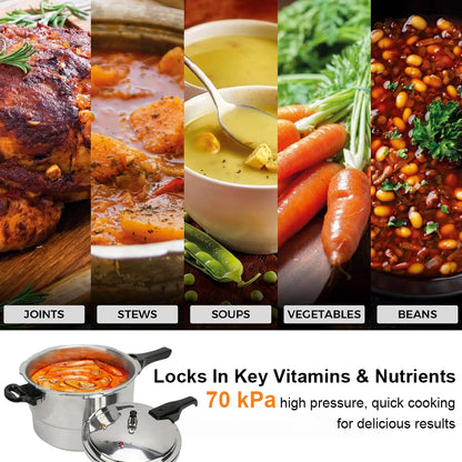 Small Pressure Cooker With Steaming Plate Household