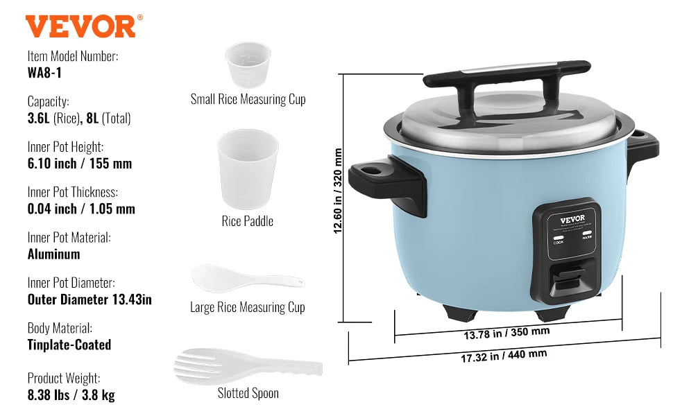 SucceBuy 13L Commercial Rice Cooker