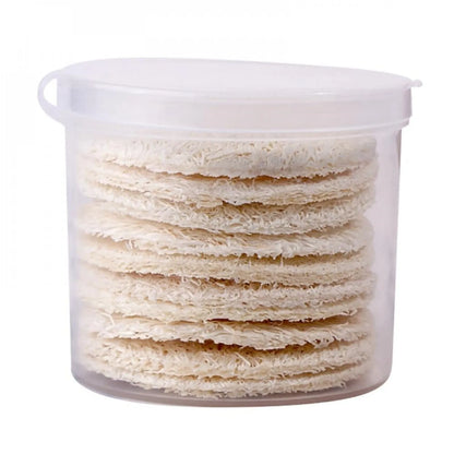 10Pcs Natural Luffa Facial Cleansing Sponges