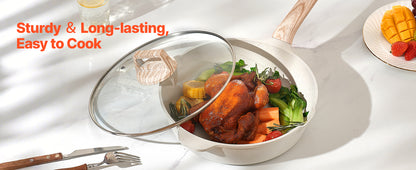 17=Piece Pots and Pans Set Nonstick Granite