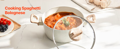 17=Piece Pots and Pans Set Nonstick Granite
