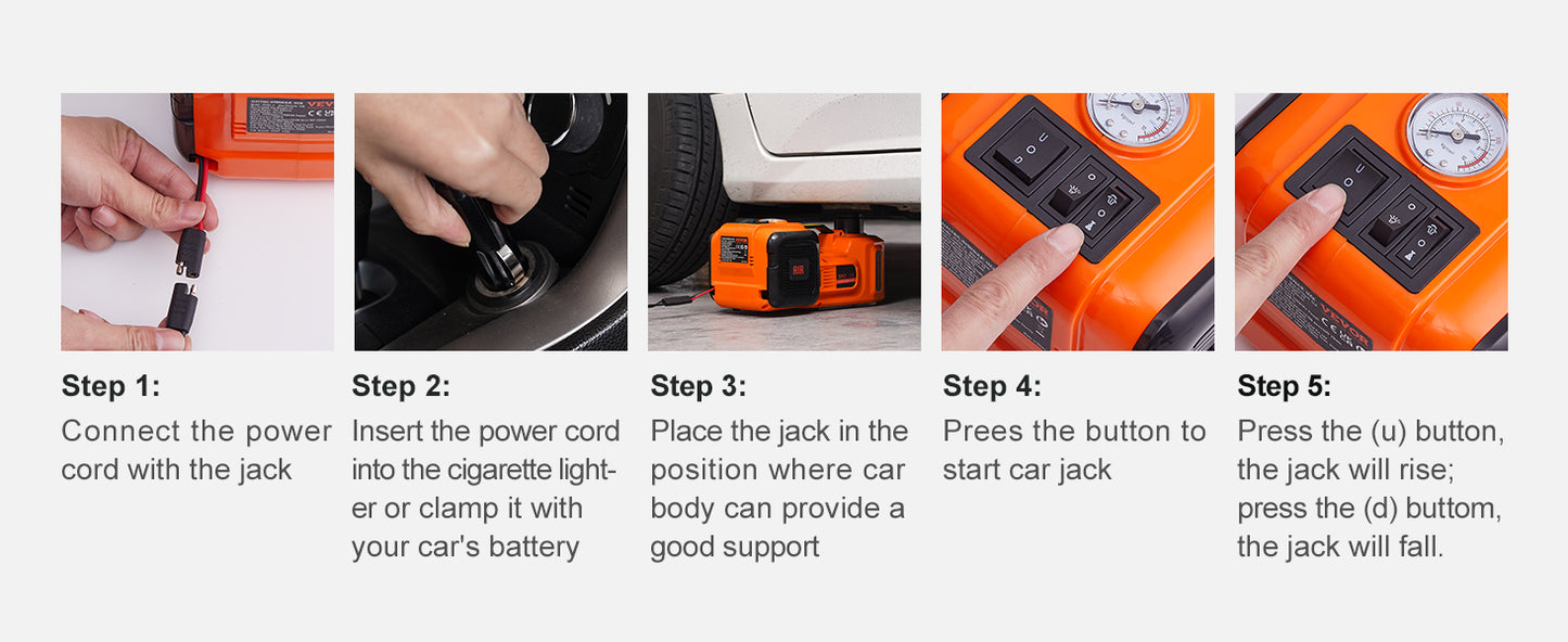 5T Electric Car Jack Hydraulic Car Jack
