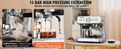 Espresso Machine With Grinder And Frother