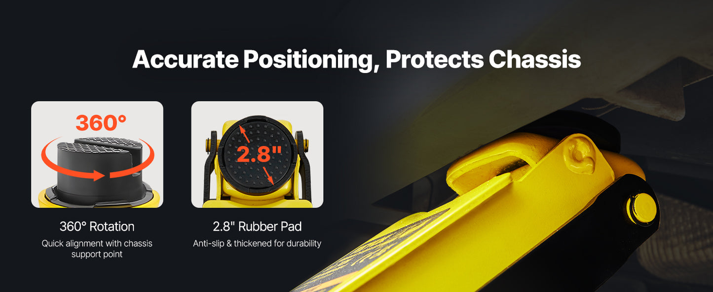 2.5T Hydraulic/Pnuematic Low Profile Floor Jack