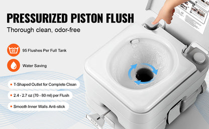 Porta Potty Push-Button Portable Toilet