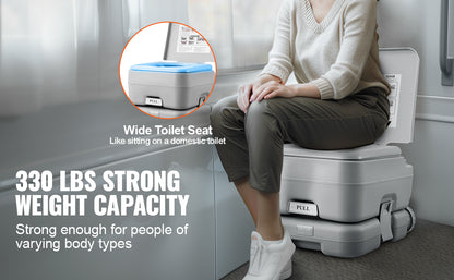 Porta Potty Push-Button Portable Toilet