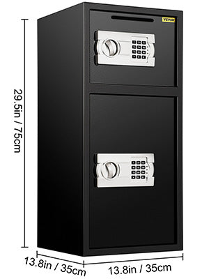 33" Steel Double Door Safe Deposit Box