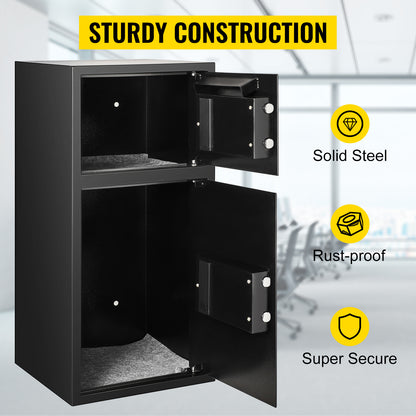 33" Steel Double Door Safe Deposit Box