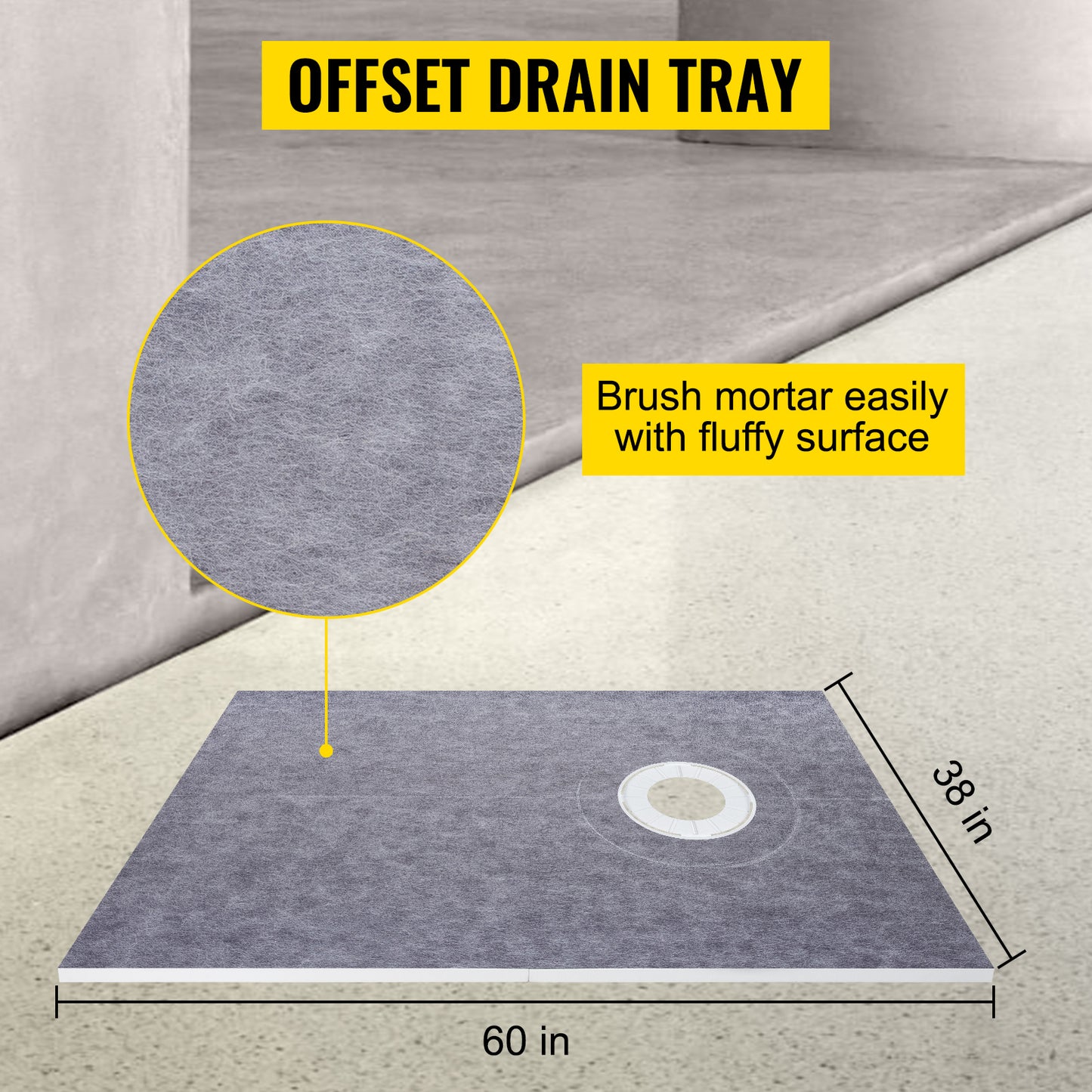 Waterproofing Shower Kit 38''x60"