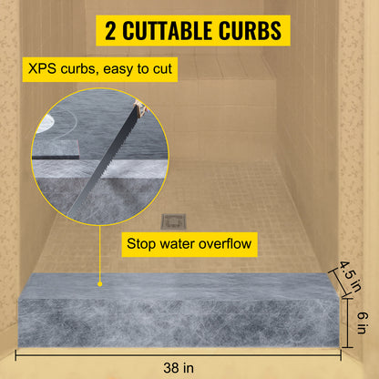 Waterproofing Shower Kit 38''x60"