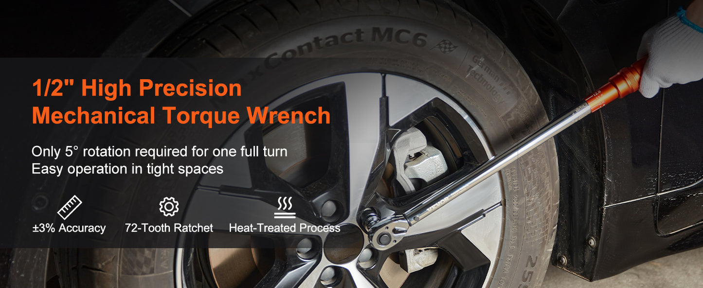 1/2" 1/4" 3/8" Mechanical Torque Wrench Set